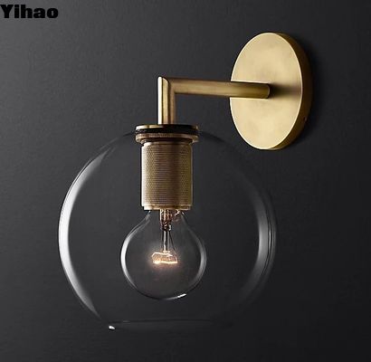 kaufen Moderner Schatten aus gesprengtem Glas Wohnzimmer Innenwandleuchten 40W on-line-Fertigung