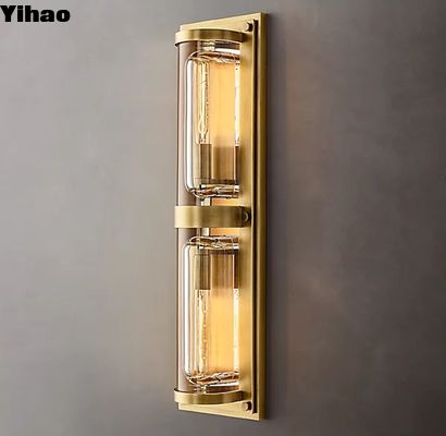 kaufen K9 Glas-Dekorationswandlampen Zwei 40W Goldkristall-Wandlampen on-line-Fertigung