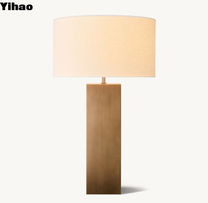 kaufen Solide Messing-Basis 60W E26 Schlafzimmer-Tischlampen für Nachttische on-line-Fertigung