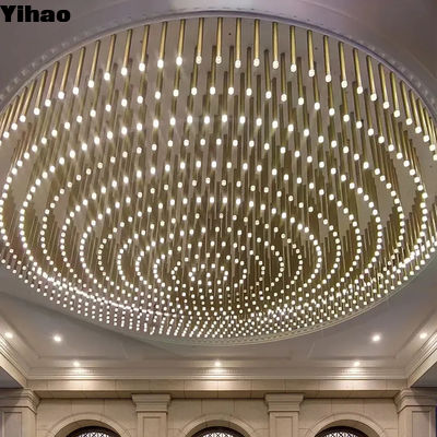 kaufen Luxus Kristall High End Moderne Kronleuchter Beleuchtung für Hotellobby 110-240V on-line-Fertigung