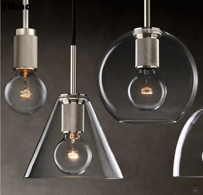 kaufen Anpassbarer Höhe Metall LED Anhänger Licht Moderner Stil Nickel/Brass/Bronze Oberfläche on-line-Fertigung