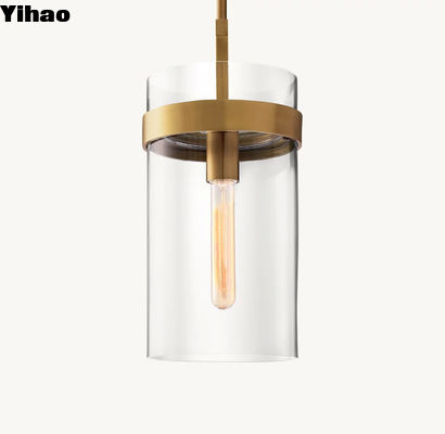 kaufen Hardwired Stromquelle Einfache Messing Glas Einzel Kronleuchter Ravelle Anhänger 10 