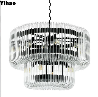 kaufen Villa Hall LED Moderne Art Deco Rundes Design Kristall-Kronleuchter Für Hotel Zuhause Wohnzimmer on-line-Fertigung