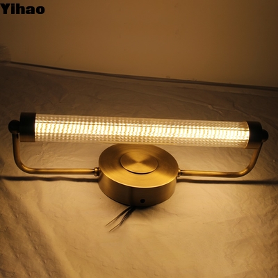 kaufen Modern Brass LED Wall Lamp with Crystal Shade for Living Room on-line-Fertigung
