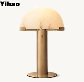 Restaurants 15W E26 LED-Tischlampen mit Alabasterschatten
