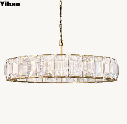 Amerikanischer High-End Kristall-Kronleuchter Harlow Kristall-Rund-Kronleuchter 60'