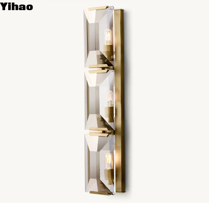 Premium K9 Kristall Schlafzimmer Wandlampe Kristall Triple Sconce