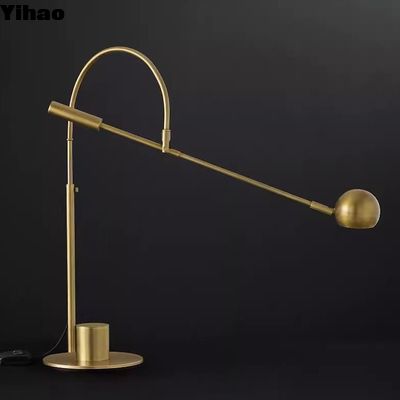 Brändete Messing-Tischlampe für Hotel und Zuhause Kristall-Stil