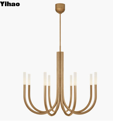 Rousseau Medium Chandelier 110-240V Spannung Custom Chandelier mit Messingglas oder Kristall