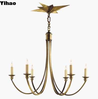 SC 5001 Venetian Medium Chandelier Bronze / poliertes Nickel / handgewirbtes Antike Messing