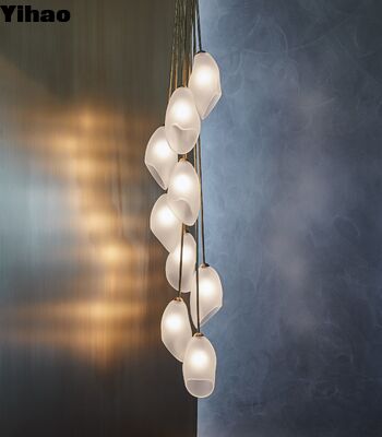 Messing Körper Einstellbarer Höhe Anhänger Licht mit 2700K warme weiße LED für modernes Wohnzimmer