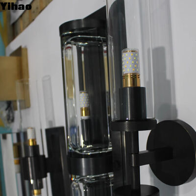 Kupferstoffwandlampe mit 2700K warmem weißem Licht und modernem Design für Wohnzimmer und Schlafzimmer