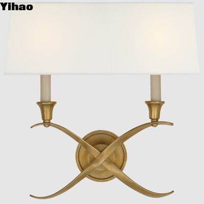 Handgefertigte Kupferwandlampe mit 2700K warmem weißem Licht und modernem Design für das Wohnzimmer