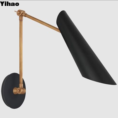 Moderne Messingwandlampe mit 2700K warmem weißem Licht und 30000 Stunden Lebensdauer für Wohnzimmer