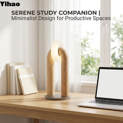 Moderne minimalistische U-förmige Holztischlampe mit mehrfarbiger LED-Beleuchtung für Bett und Schreibtisch